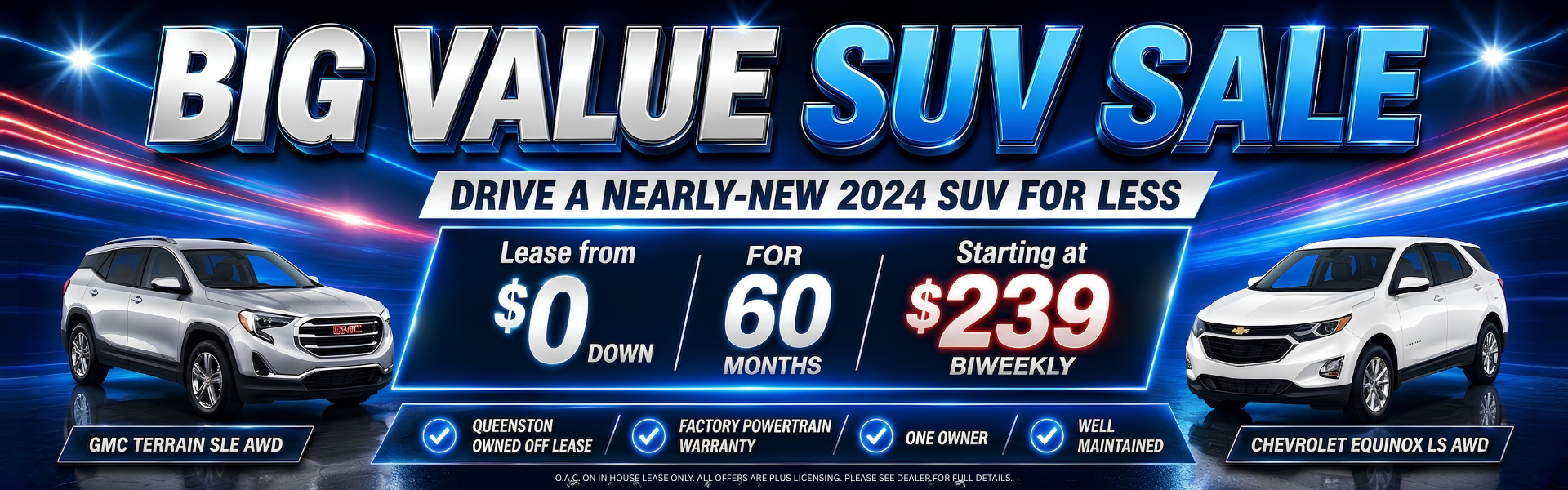 Big Value SUV Sale